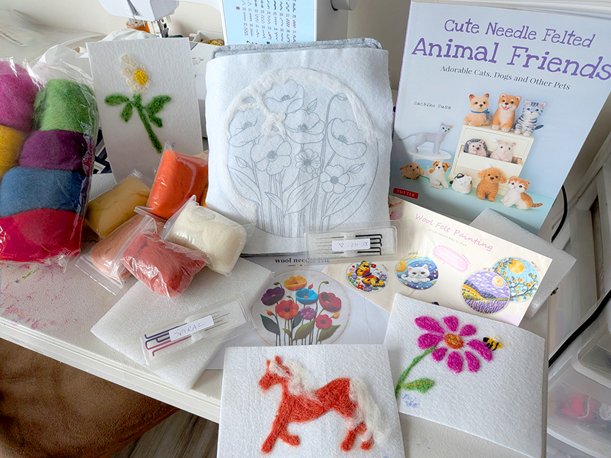 Needle felting materials