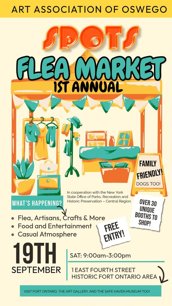 SPOTS Flea Market flyer